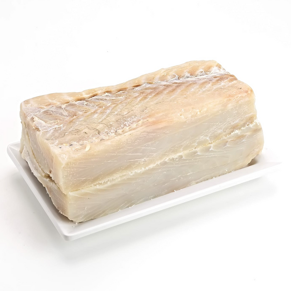 Filé de bacalhau do Porto calibre 4/7 sem pele e sem espinhaço