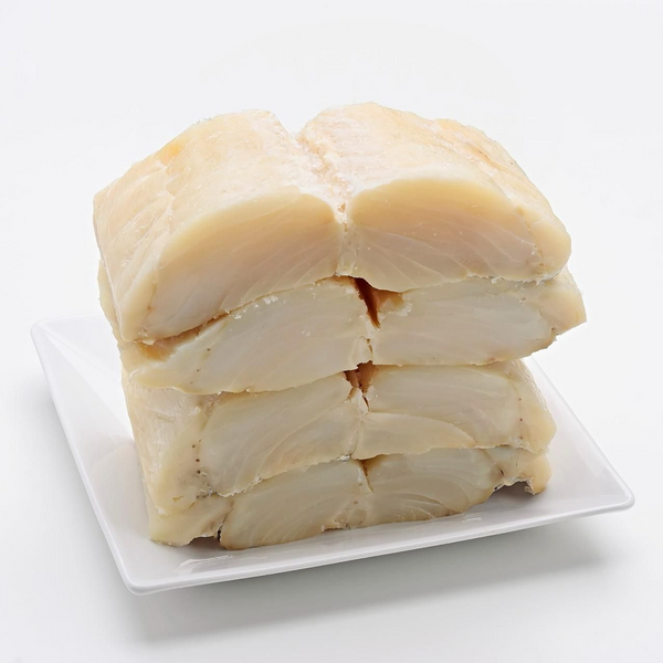 Lombo de bacalhau calibre 4/7 sem pele e sem espinhaço