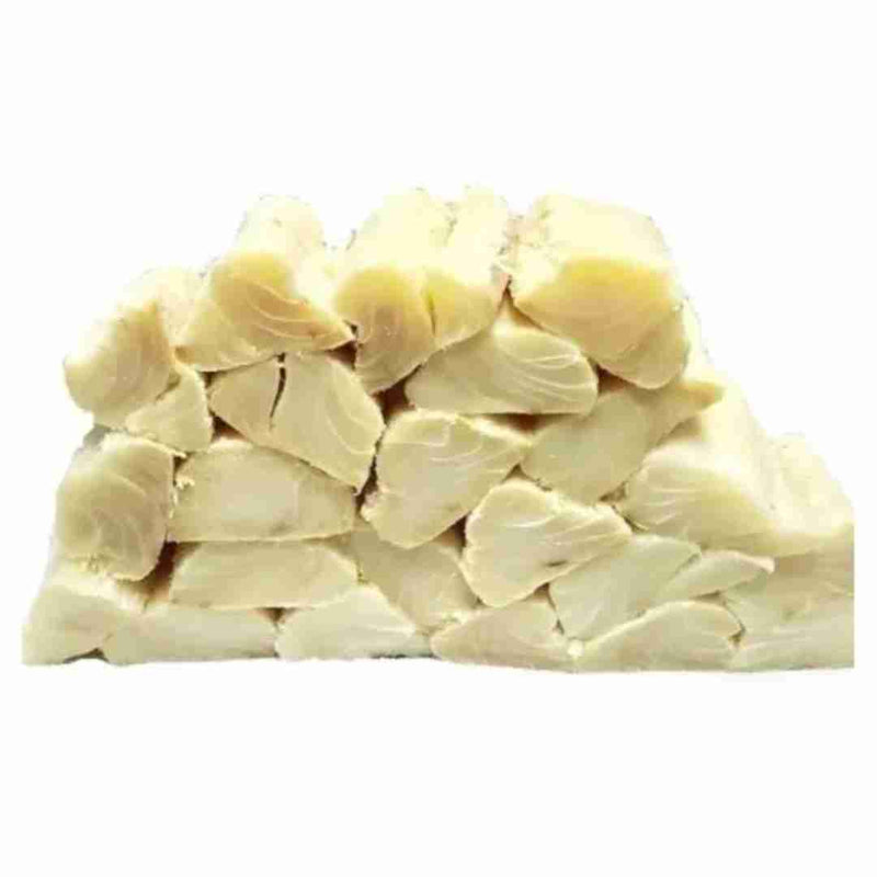 Lombo de bacalhau calibre 4/7 sem pele e sem espinhaço – 500g